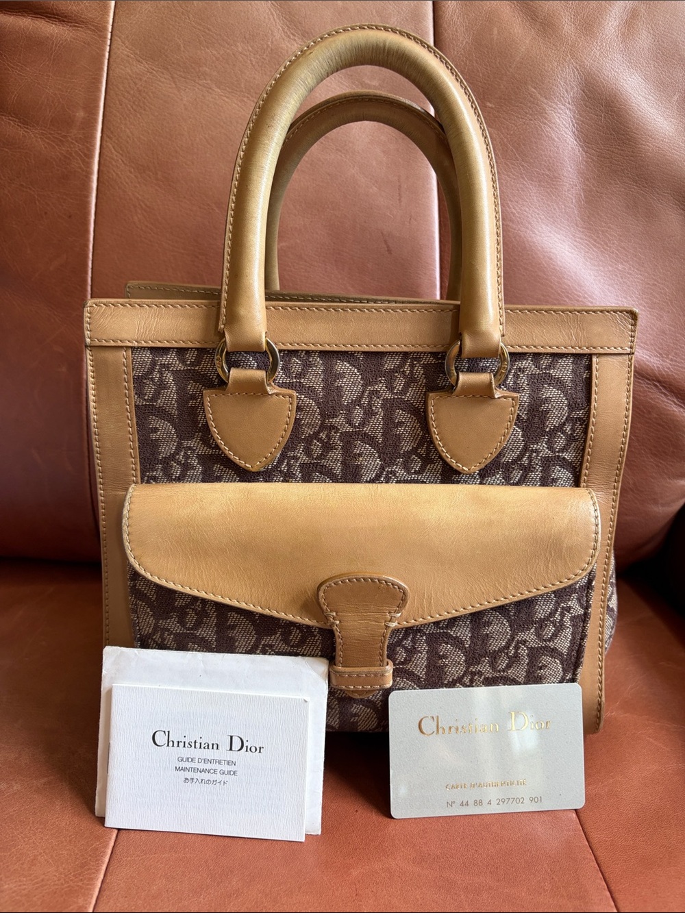 🤎Diorissimo Trotter Canvas Pocket Tote🤎